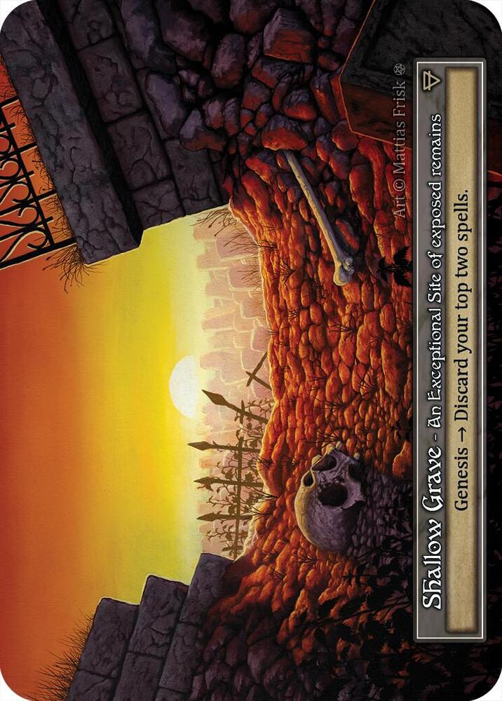 Shallow Grave (Foil) - Gothic - Sorcery: Contested Realm
