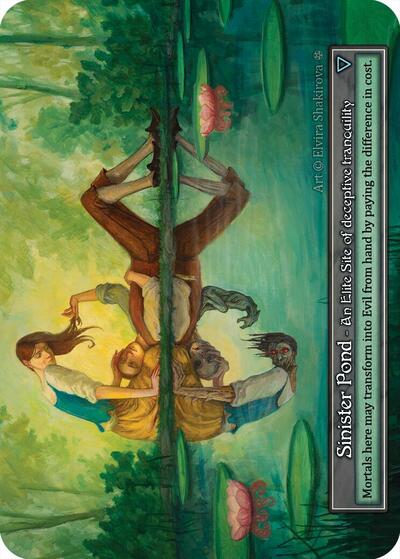 Sinister Pond (Foil) Gothic Elite Sorcery card — value and price