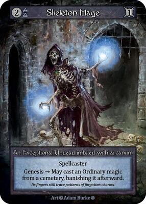Skeleton Mage — Gothic card
