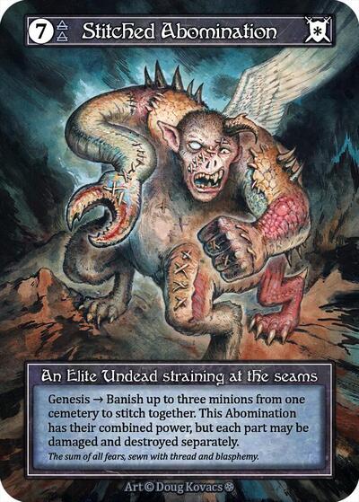 Stitched Abomination (Foil) Gothic card price