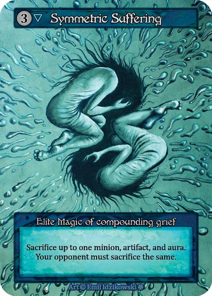 Symmetric Suffering — Gothic card