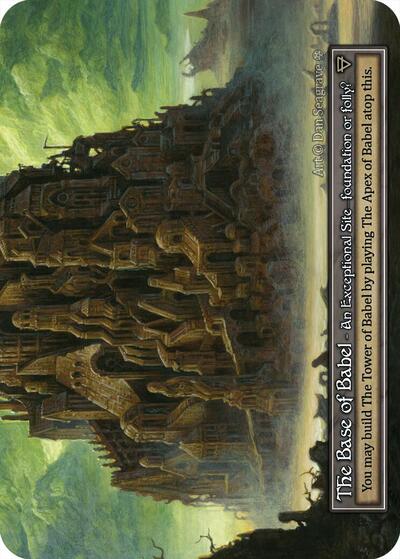 The Base of Babel (Foil) Gothic card price