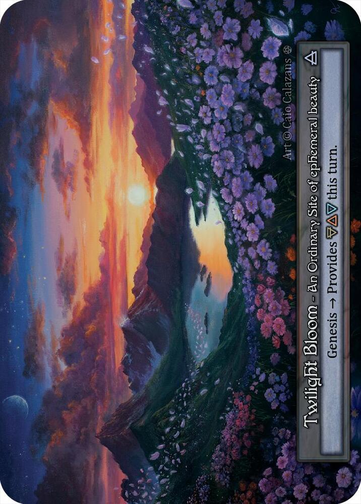 Twilight Bloom — Gothic card