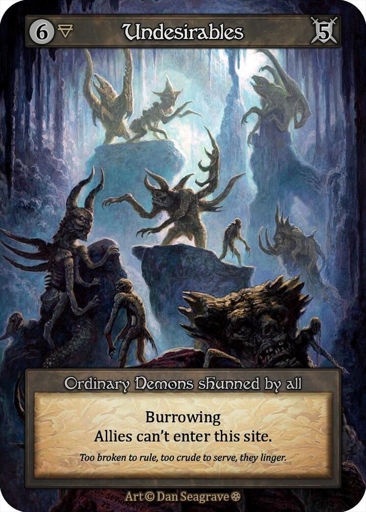 Undesirables — Gothic card