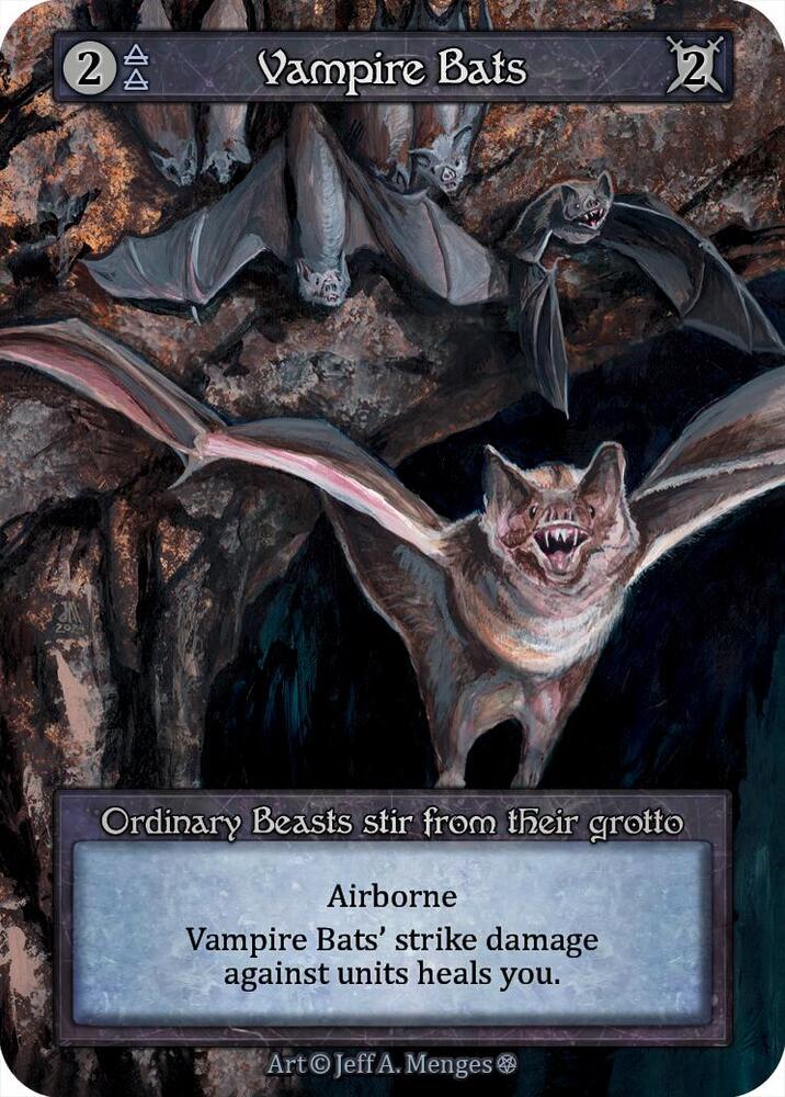 Vampire Bats — Gothic card