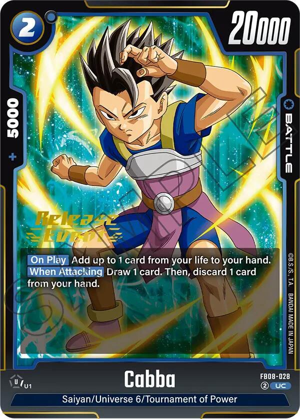 Cabba - FB08-028 - Saiyan's Pride Release Event Cards - Dragon