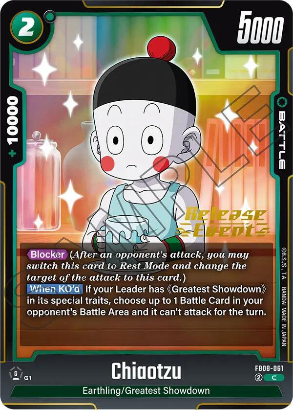 Chiaotzu - Saiyan's Pride Release Event Cards - Dragon Ball Super