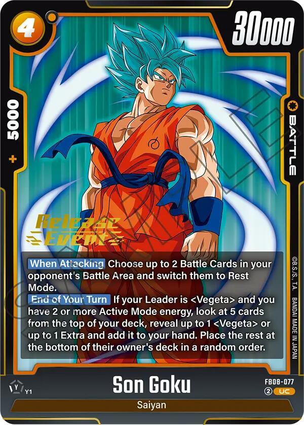 Son Goku - FB08-077 - Saiyan's Pride Release Event Cards - Dragon