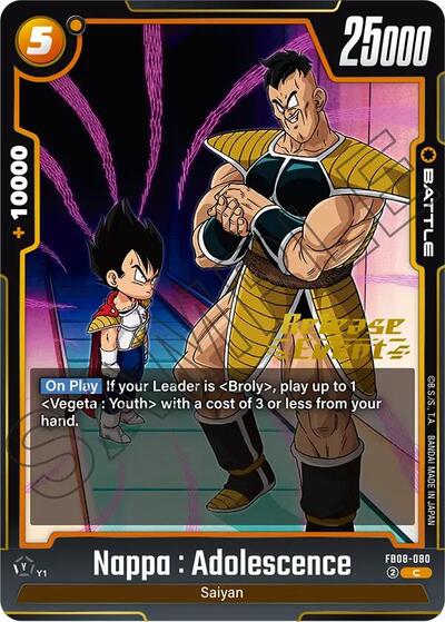Nappa : Adolescence card