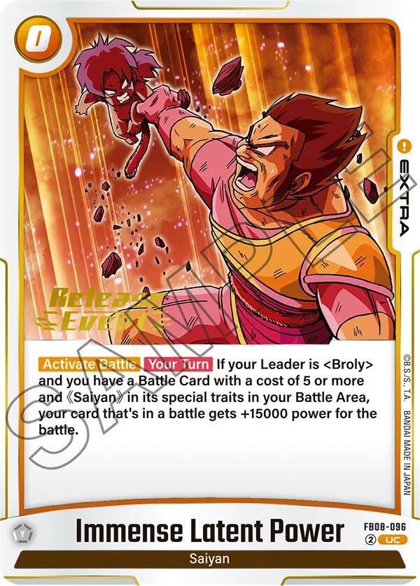 Immense Latent Power - Saiyan's Pride Release Event Cards - Dragon