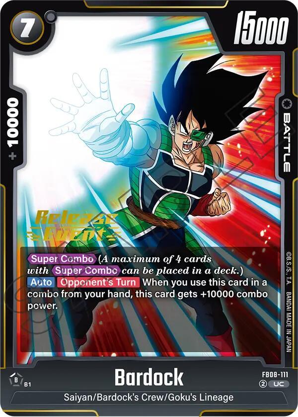 Bardock - FB08-111 - Saiyan's Pride Release Event Cards - Dragon