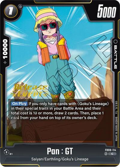 Pan : GT - FB08-114 card