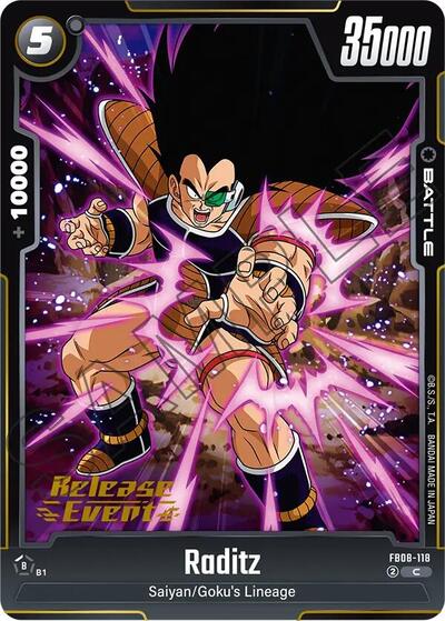 Raditz - FB08-118 card