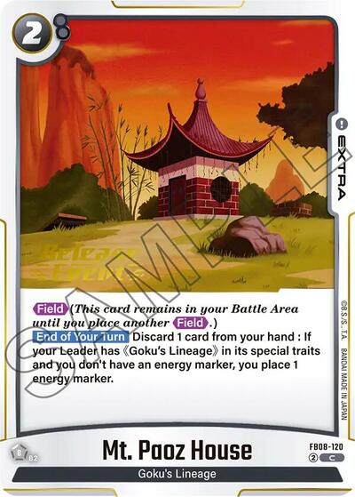 Mt. Paoz House Saiyan's Pride Release Event Cards Common Dragon Ball card — value and price