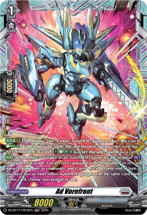 Ad Vorefront (FR) - DZ-BT11: Symphony of Might & Bloom - Cardfight