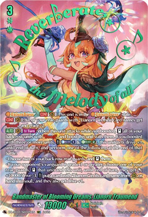 Bandmaster of Blooming Dreams, Lianorn Traumend (SEC) - DZ-BT11