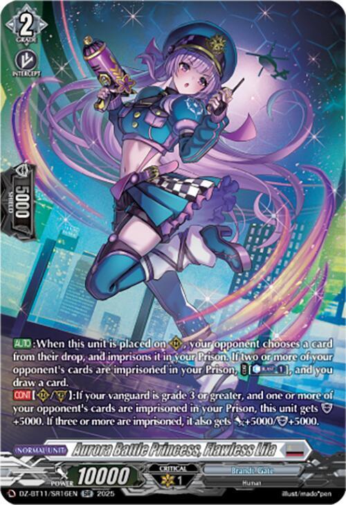 Aurora Battle Princess, Flawless Lila (SR) - DZ-BT11: Symphony of