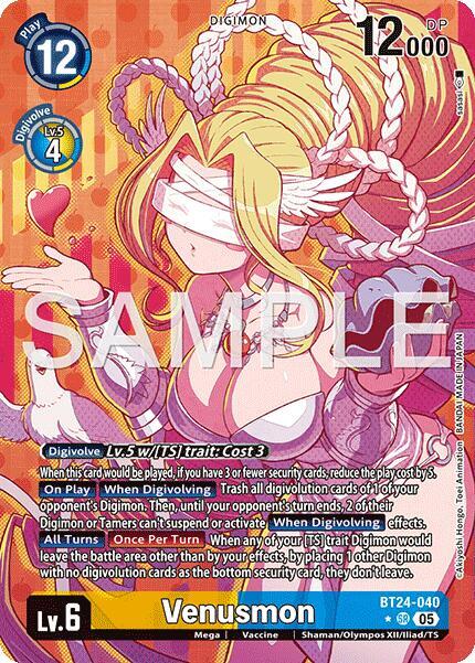 【最終価格】deviseworks MITOCOLOMON Venusmon (Alternate Art) - Time Stranger - Digimon Card Game