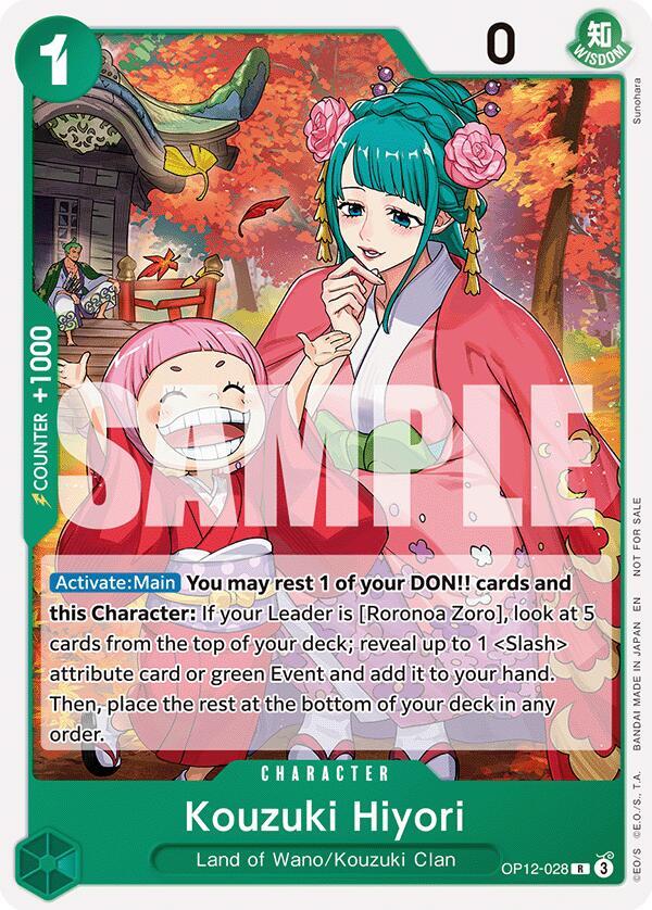 ENOCLE ガウン　HIYORI grin koloni sm2 ichi Kouzuki Hiyori (Tournament Pack 2026 Vol. 1) - One Piece Promotion