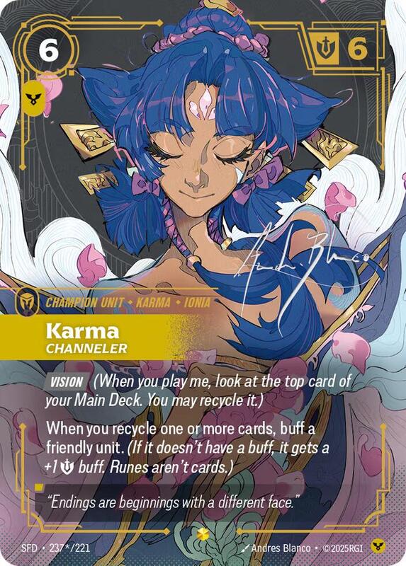 Karma - Channeler (Signature) - Spiritforged - Riftbound: League of ...