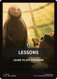Lessons Theme Card - Avatar: The Last Airbender - Magic: The Gathering card