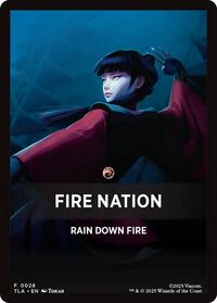 Fire Nation Theme Card - Avatar: The Last Airbender - Magic: The Gathering card