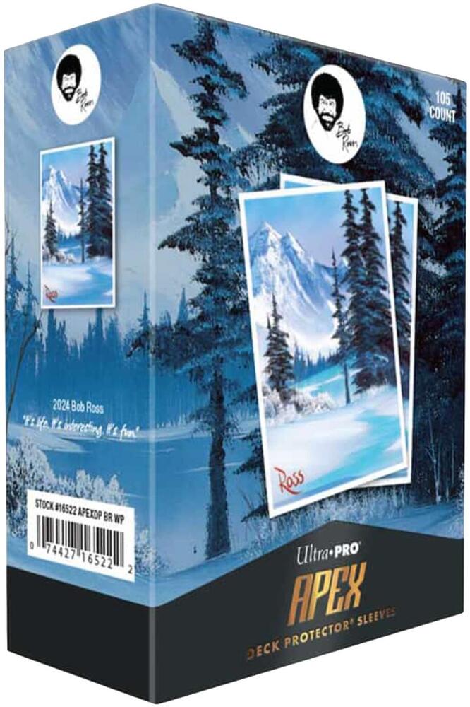 Bob Ross APEX Deck Protector Sleeves - Winter Paradise (105-pack
