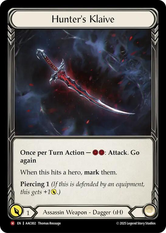 Hunter's Klaive - Armory Deck: Arakni - Flesh and Blood TCG