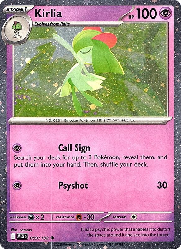 Kirlia (Cosmos Holo) 059/132 from Miscellaneous Cards & Products