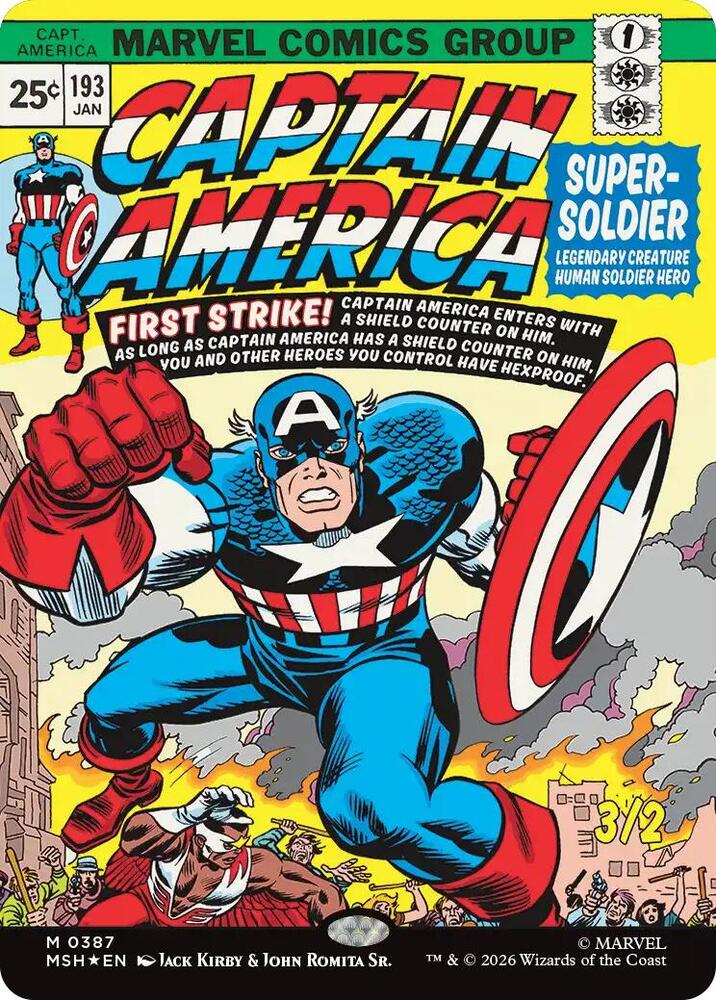 Captain America, Super-Soldier (Borderless) - Marvel Super Heroes