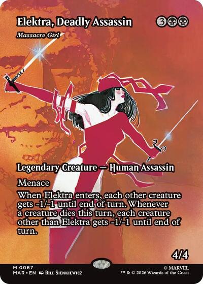 Elektra Deadly Assassin Massacre Girl Borderless