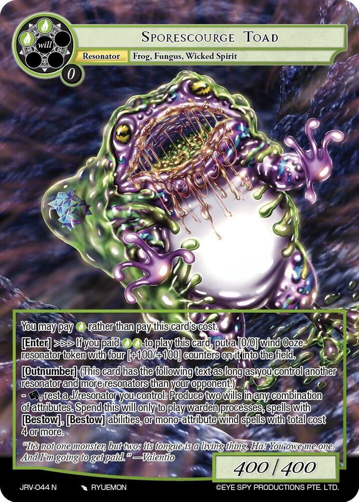 Sporescourge Toad - Journey to Ravidra - Force of Will - TCGplayer.com