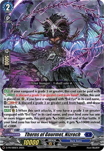 Thorns of Gourmet, Nizroch - D Promo Cards - Cardfight Vanguard