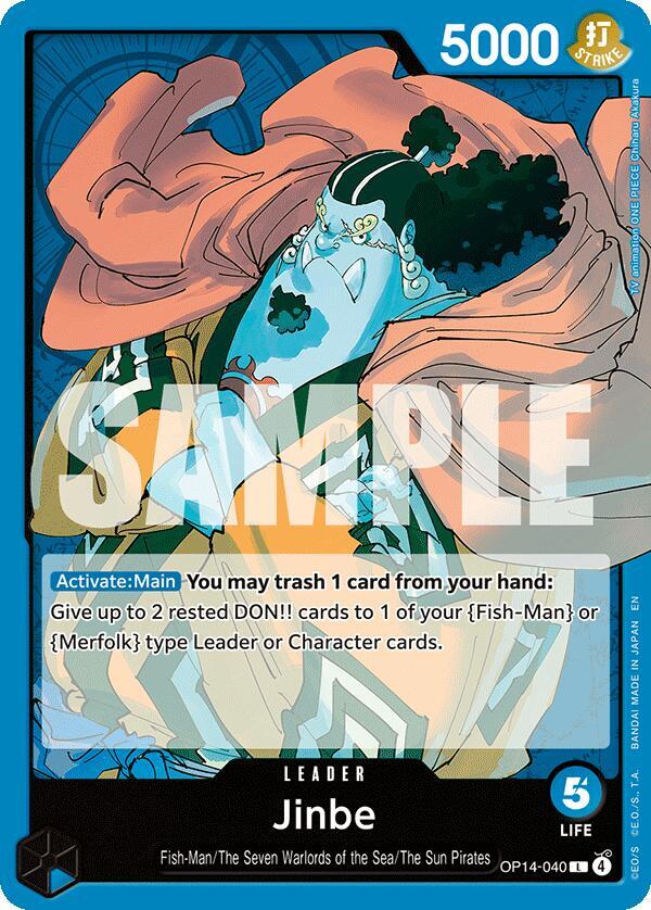 Jinbe - OP14-040 - The Azure Sea's Seven - One Piece Card Game