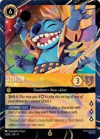 Stitch - Rock Star (Disney Lorcana Promo Cards)