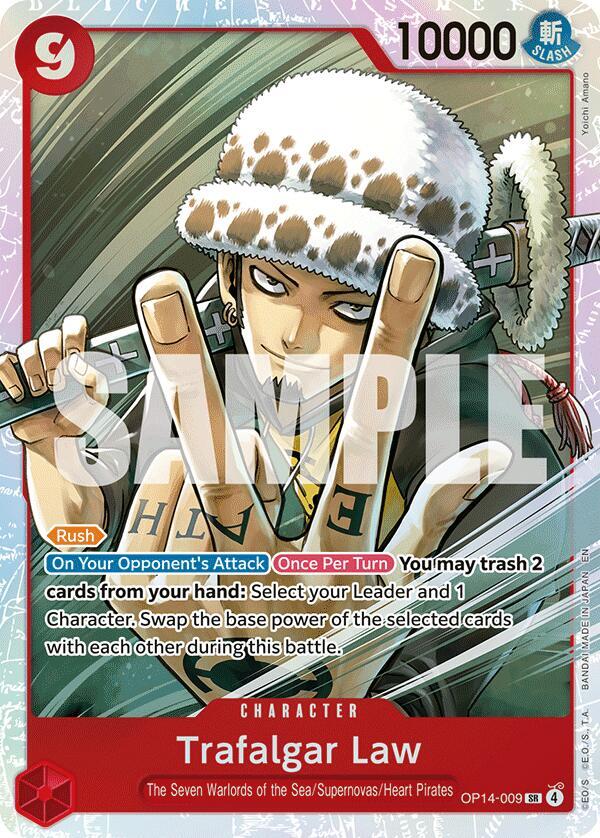Trafalgar Law - OP14-009 - The Azure Sea's Seven - One Piece Card