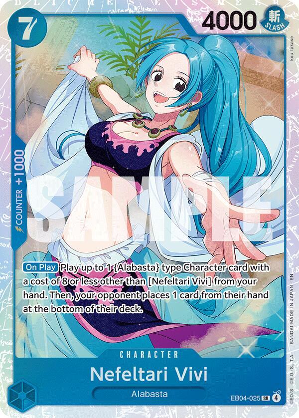 ☆Vivie CLIONE☆ Nefeltari Vivi - The Azure Sea's Seven - One Piece Card Game