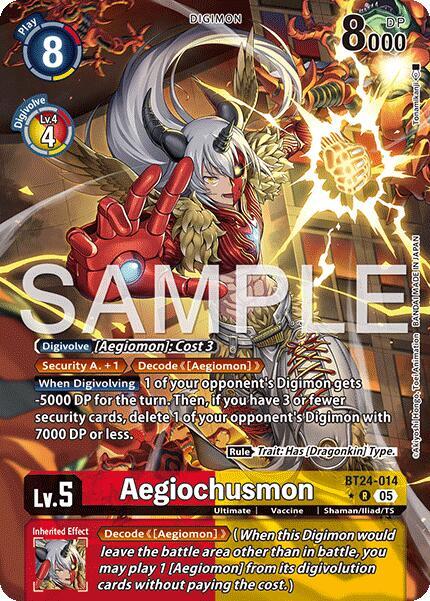 Aegiochusmon (Alternate Art) - Time Stranger (BT-24)