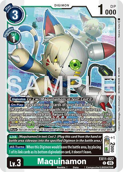 DAWN OF RIBERATOR マキナモン(EX11-027)C ★ Maquinamon - Dawn of Liberator - Digimon Card Game - TCGplayer.com