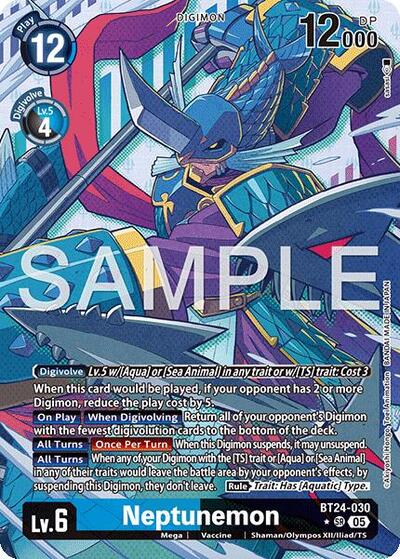 Neptunemon (Alternate Art) card