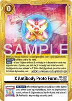 プテロモン 希少レア X Antibody Proto Form (Gold Border) - Advanced Booster Digimon