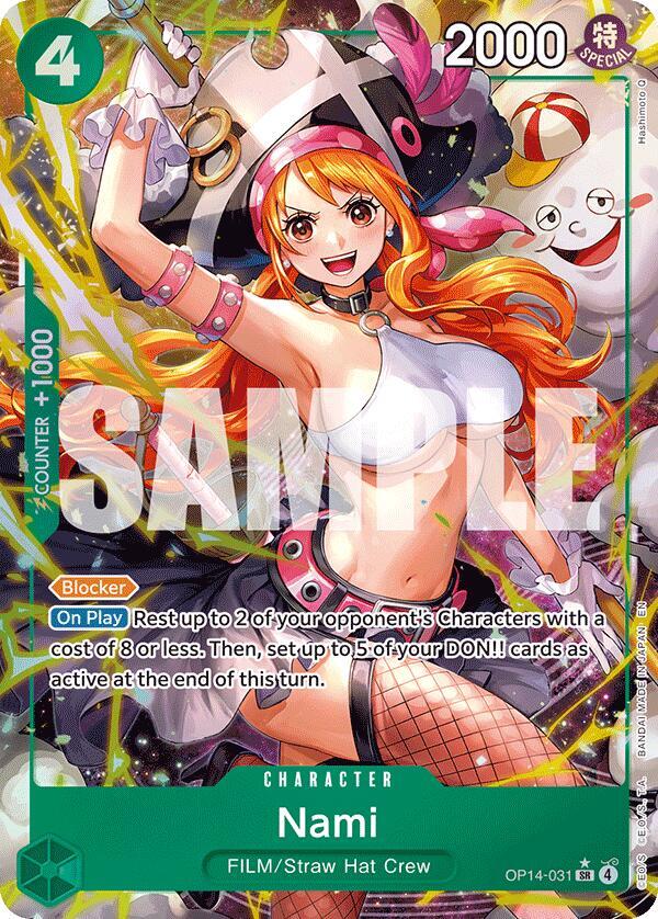 Nami (Alternate Art) - The Azure Sea's Seven - One Piece Card Game