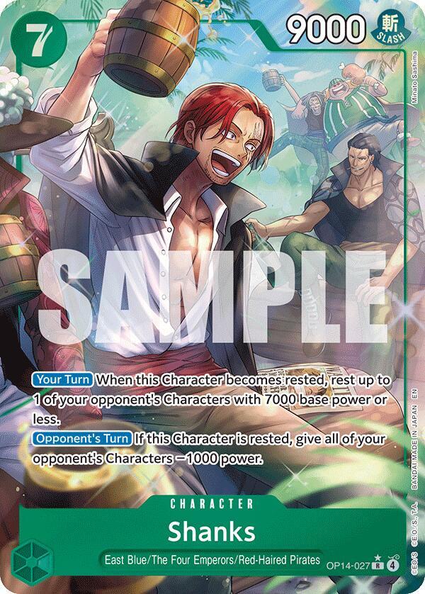 Shanks (Alternate Art) - The Azure Sea's Seven - One Piece Card