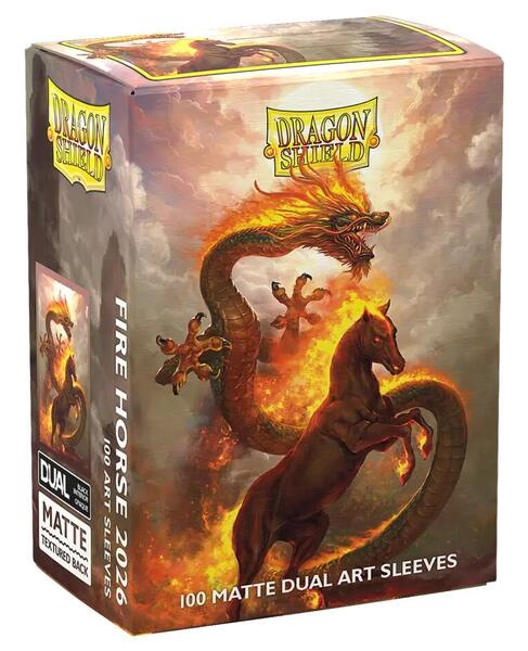 Dragon Shield Fire Horse Lunar New Year 2026 Matte Dual Art