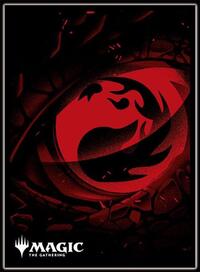 Ensky Card Sleeves Magic: The Gathering Player's Card Sleeve - Mana Minimalist - Red Mana MTGS-301 (80-Pack)