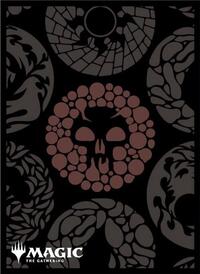 Ensky Card Sleeves Magic: The Gathering Player's Card Sleeve - Mana Minimalist - Black Mana MTGS-294 (80-Pack)