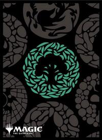 Ensky Card Sleeves Magic: The Gathering Player's Card Sleeve - Mana Minimalist - Green Mana MTGS-296 (80-Pack)