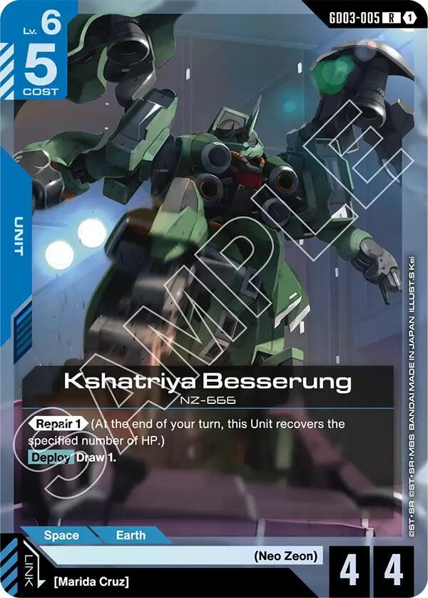Kshatriya Besserung - Steel Requiem - Gundam Card Game - TCGplayer.com