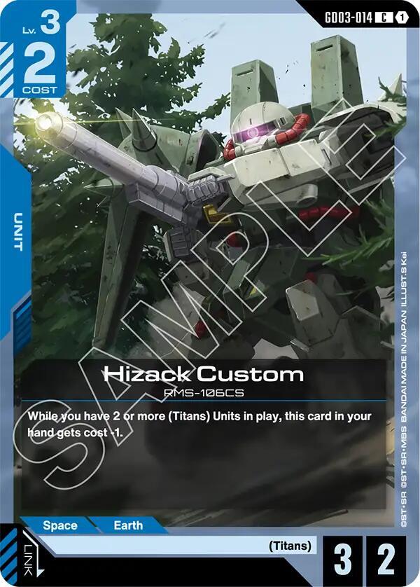 Hizack Custom - Steel Requiem - Gundam Card Game - TCGplayer.com