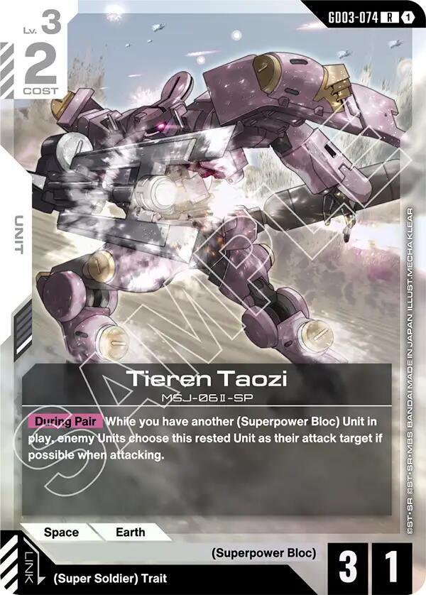Tieren Taozi - Steel Requiem - Gundam Card Game - TCGplayer.com